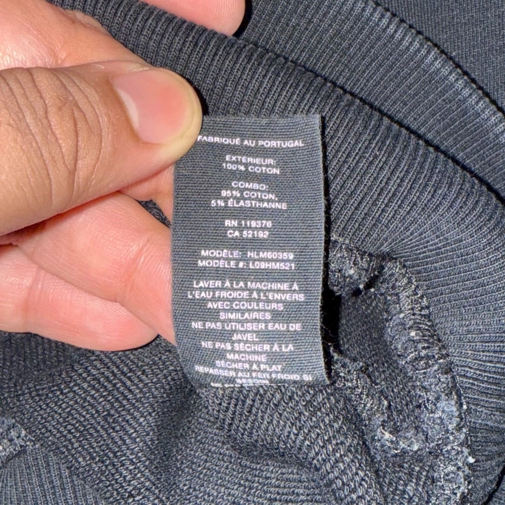 HELMUT LANG Hoodie Large Core Logo Capsule Relaxed Fit Pullover Sweatshirt - Picture 6 of 6